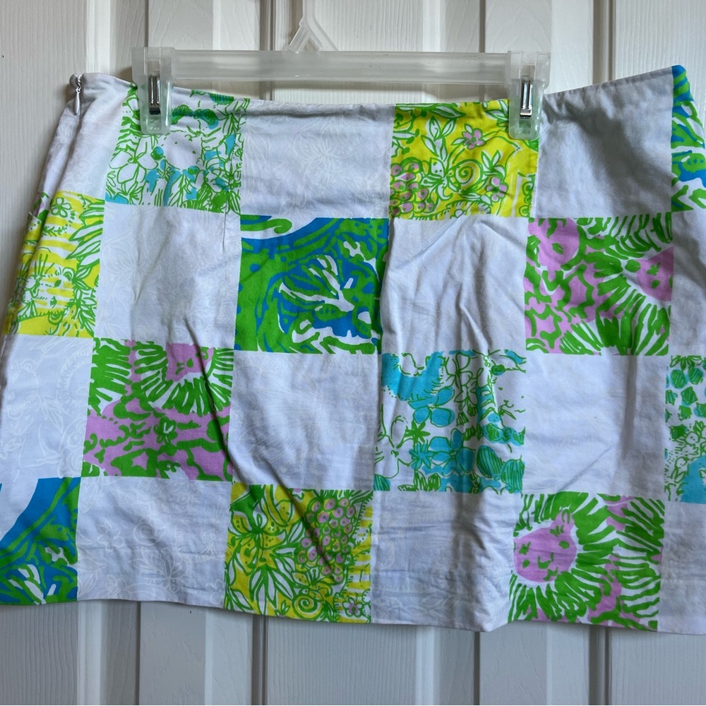 Lilly Pulitzer Checker Patchwork Skort - image 2